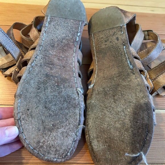 Women's Brown Gladiator Sandals - Picture 5 of 5